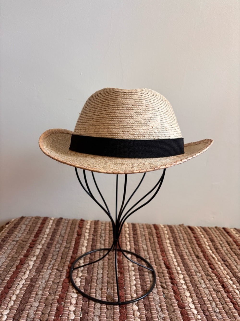 Tula Fedora Tan with Black Band